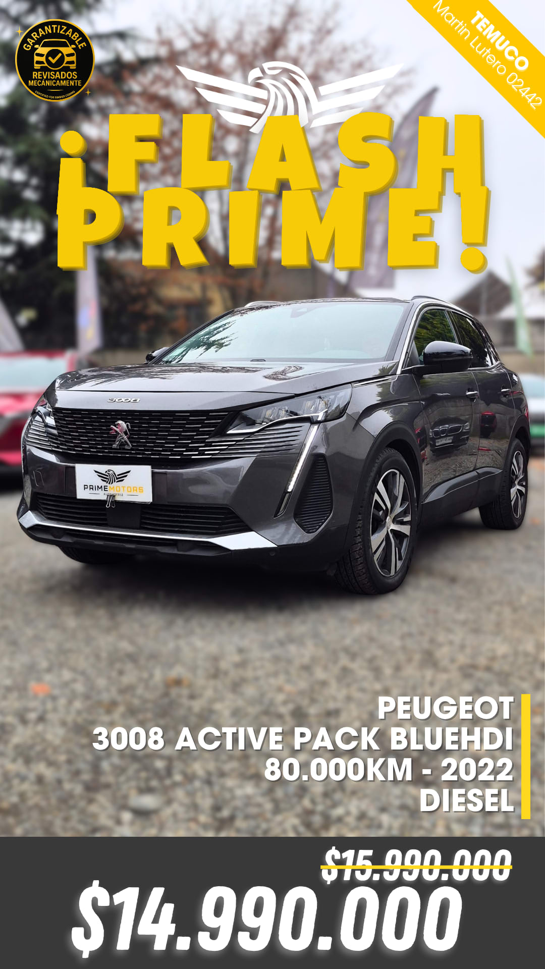 2022 Peugeot 3008 ACTIVE - Imagen 1