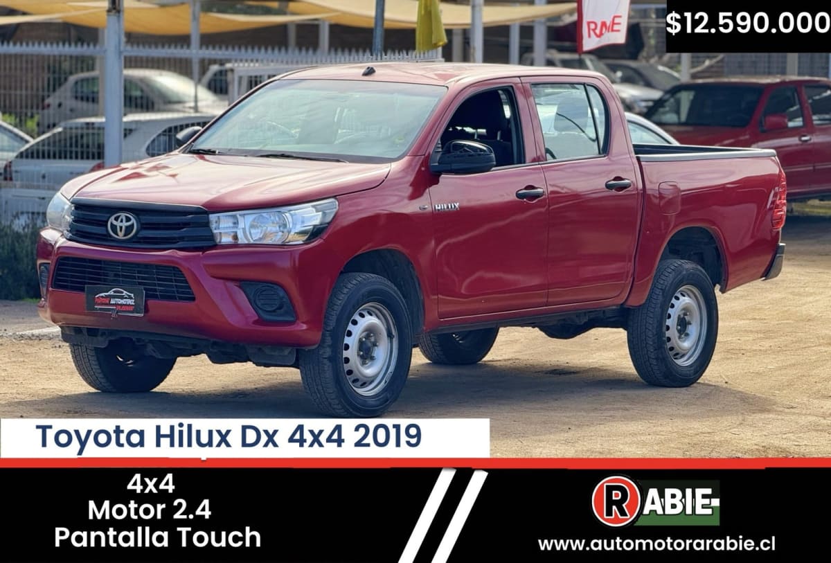 2019 Toyota Hilux Dx 4x4 Rojo - Imagen 1