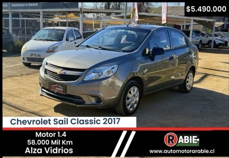 2017 Chevrolet Sail Gris - Miniatura 2