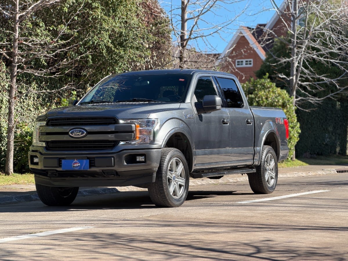 2020 FORD F-150 LARIAT SPORT Gris - Miniatura 4
