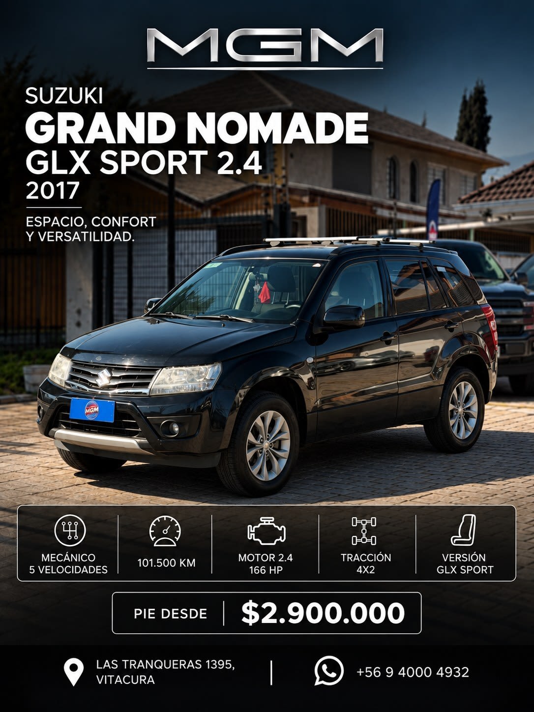 2017 Suzuki GRAND NOMADE GLX Negro - Imagen 1