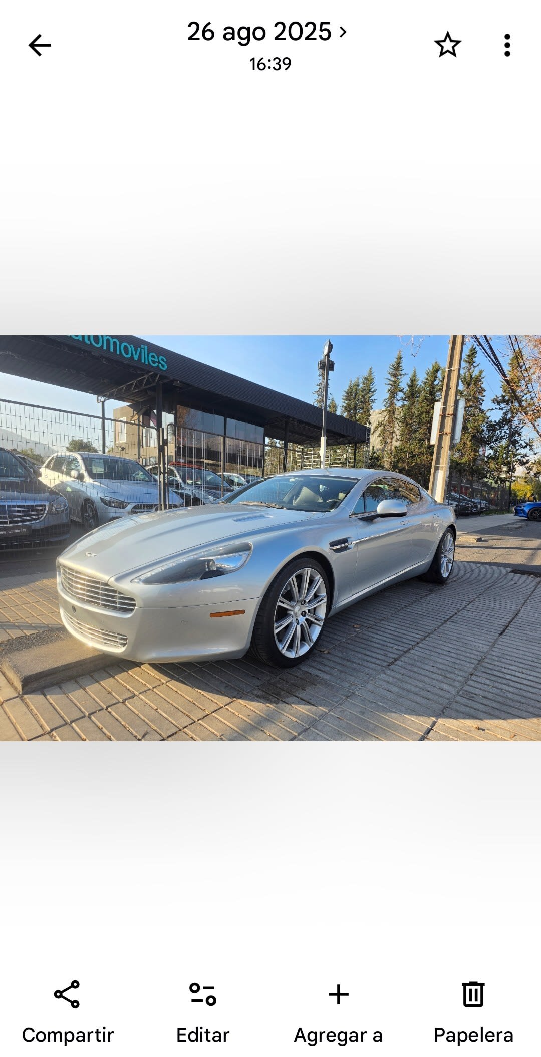 2011 Aston Martin RAPIDE 5.9 Gris - Miniatura 7