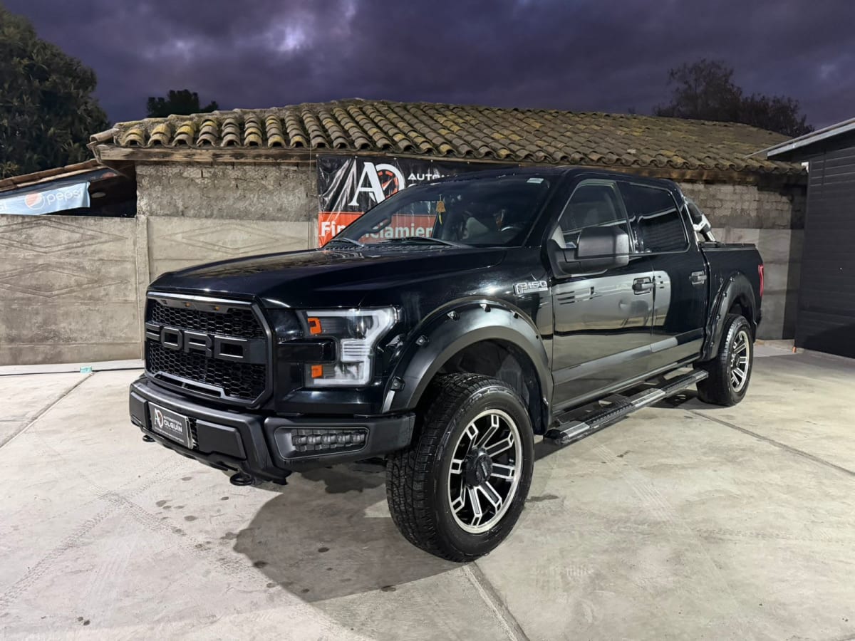 2018 Ford F150 XLT 3,5 4X2 F150 Negro - Miniatura 3