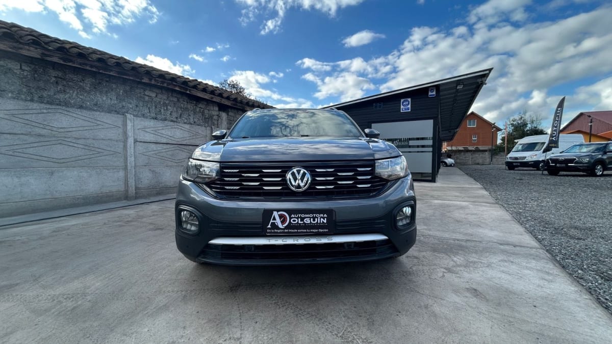 2022 Volkswagen T CROSS TSI 1.0 AUT T-CROSS Plata - Miniatura 2