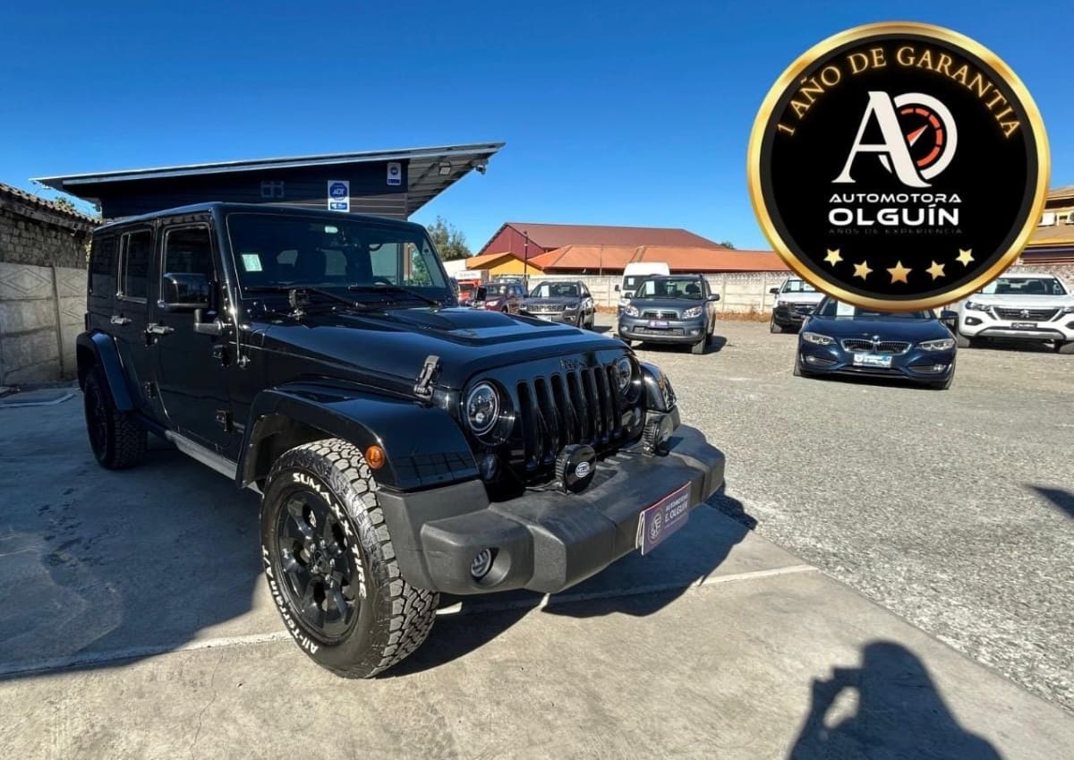 2016 Jeep Wrangler Unlimited Sahara 2.8 Diésel 4x4 Automático WRANGLER Negro - Imagen 1
