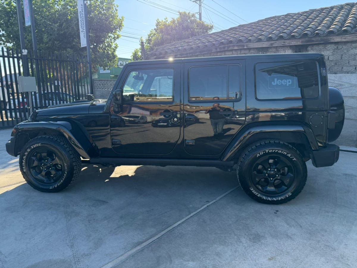 2016 Jeep Wrangler Unlimited Sahara 2.8 Diésel 4x4 Automático WRANGLER Negro - Miniatura 5