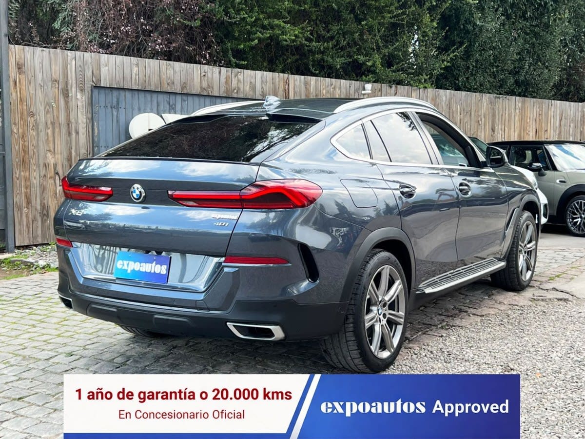 2020 BMW X6 40I Gris - Miniatura 4