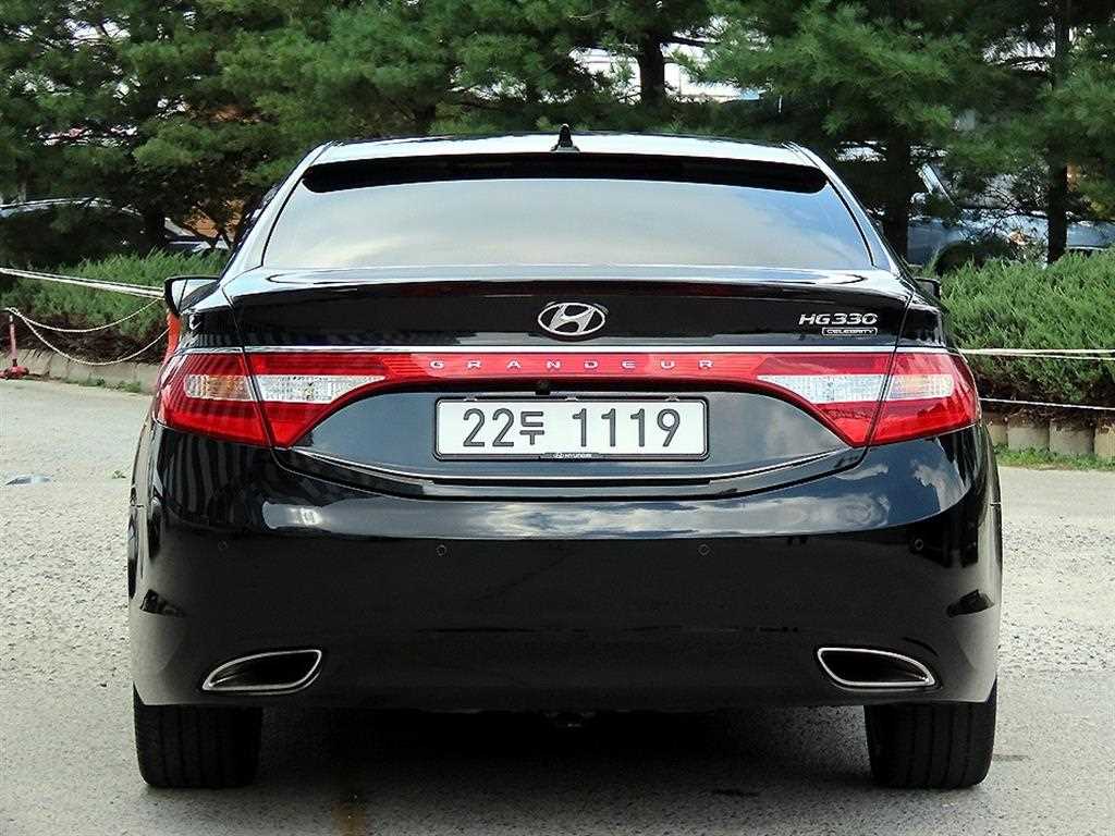 2012 Hyundai Grandeur Ref 420554 Gasoline Negro - Miniatura 4