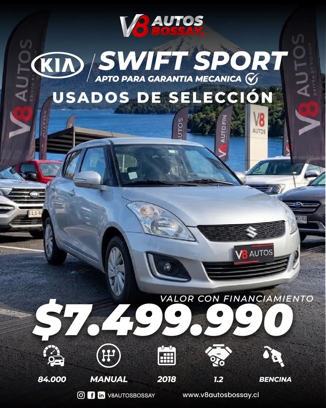 2018 Suzuki SWIFT SPORT Plata - Imagen 1