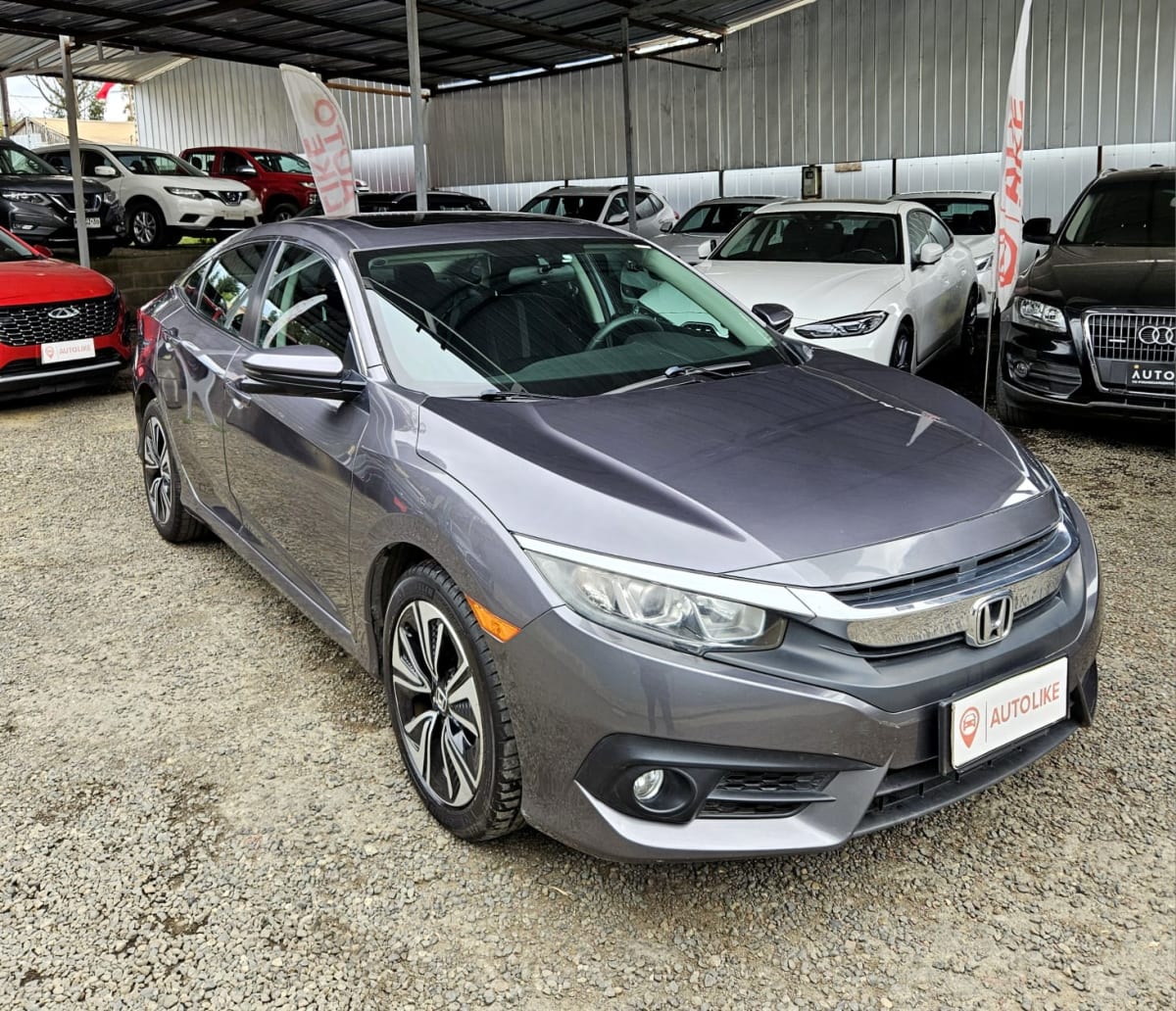 2018 Honda Civic EXT Gris - Imagen 1