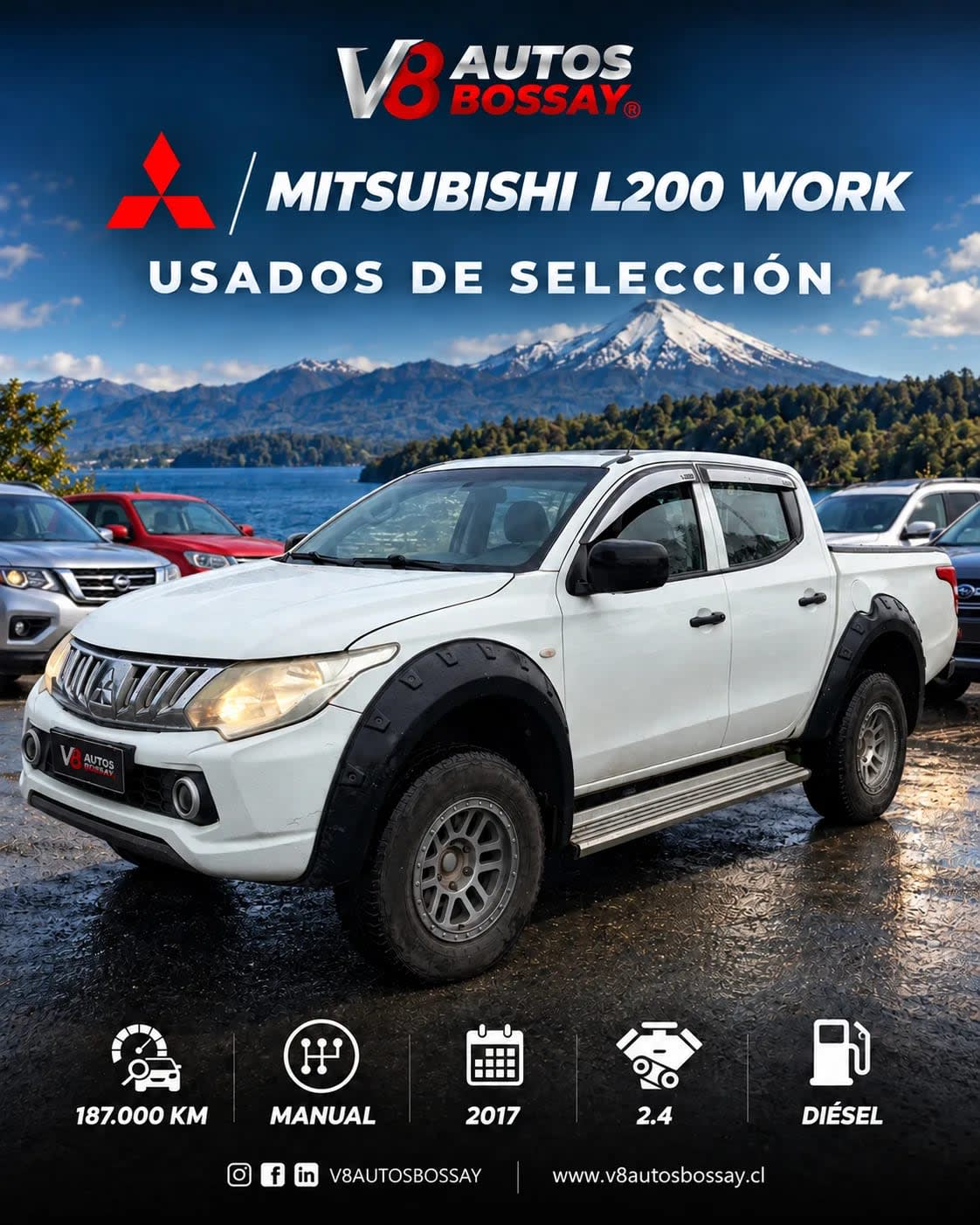 2017 Mitsubishi L200 WORK Blanco - Imagen 1