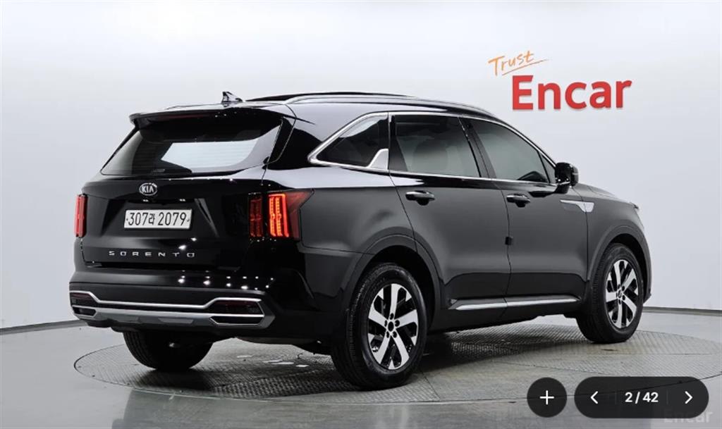 2020 Kia Sorento Generation Negro - Miniatura 2