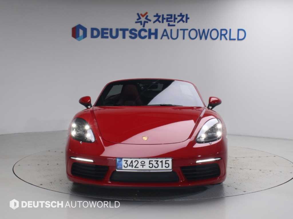 2020 Porsche 718 Boxster Rojo - Miniatura 3