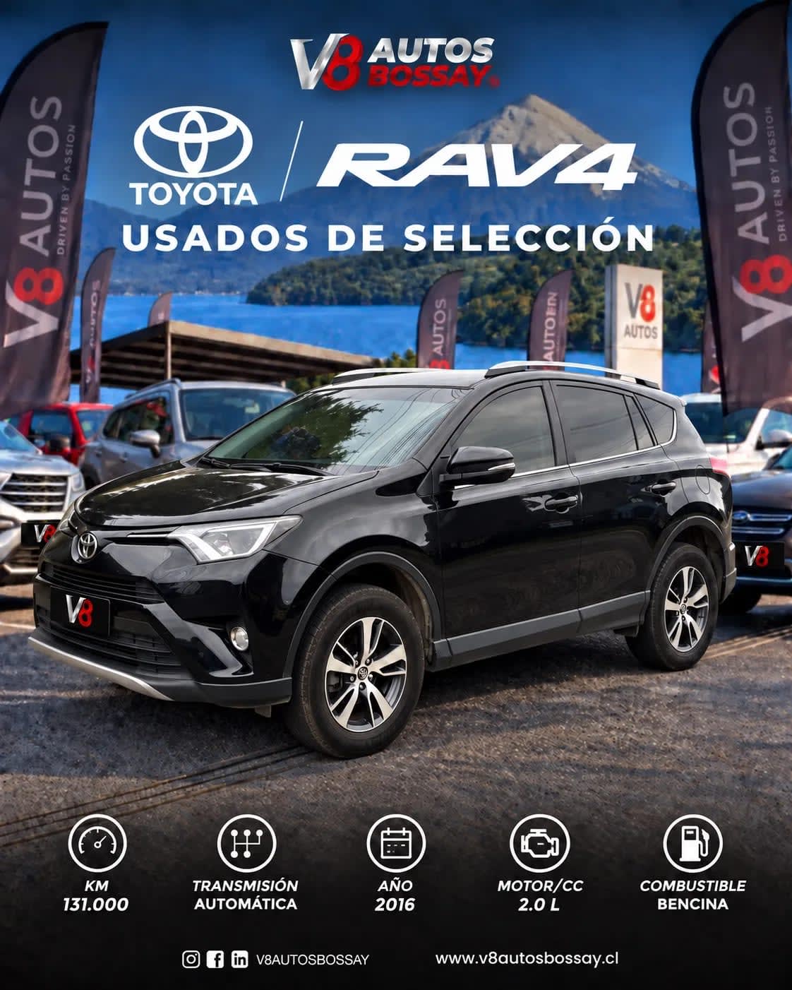 2016 Toyota RAV4 Negro - Imagen 1