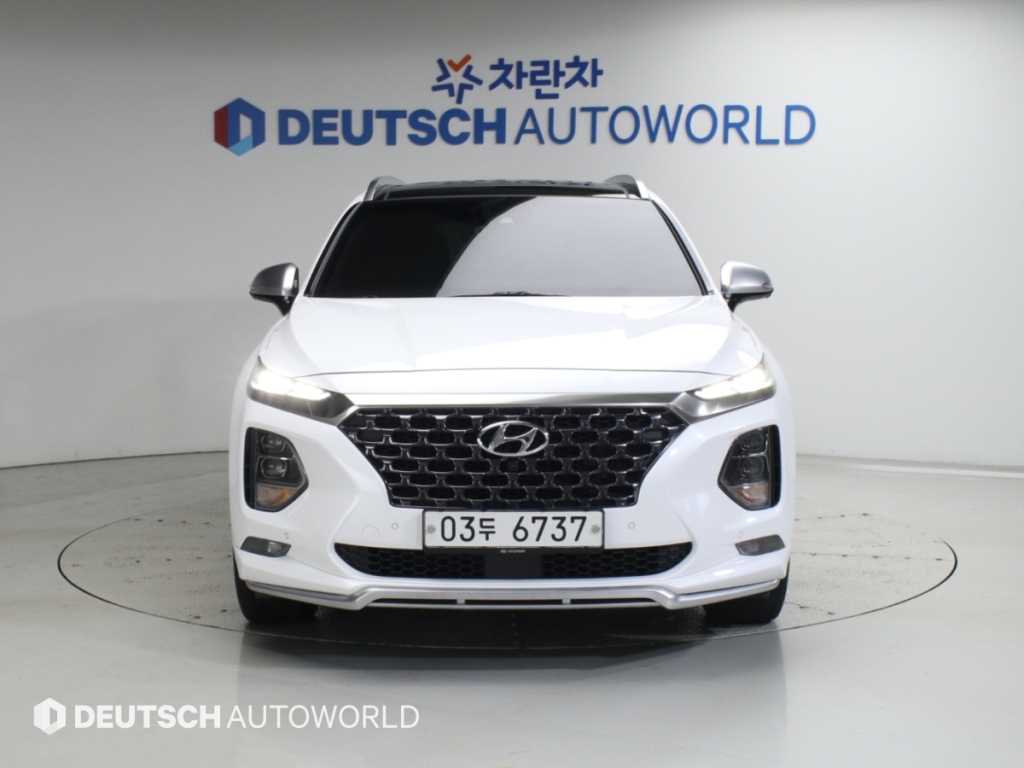 2019 Hyundai Santa Fe TM Blanco - Miniatura 3
