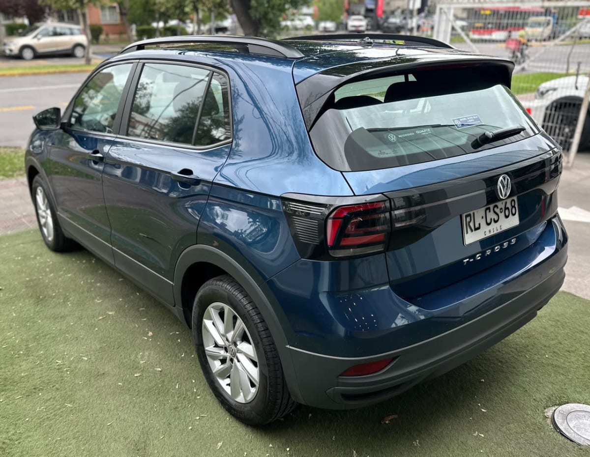 2022 Volkswagen T-Cross Trendline Azul - Miniatura 4