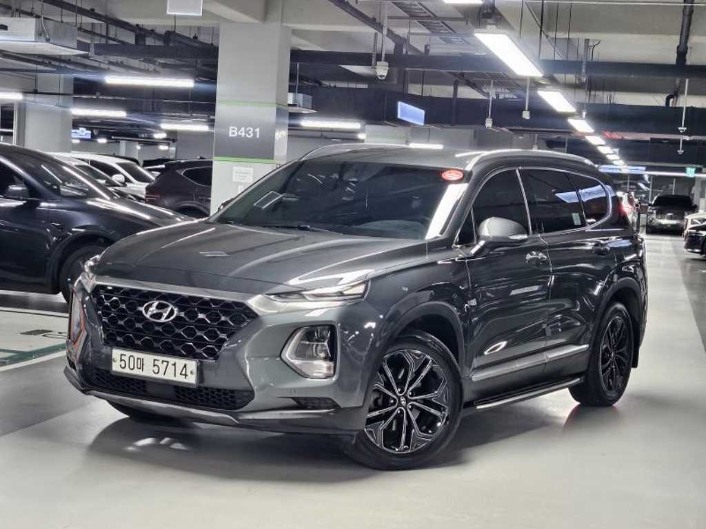 2019 Hyundai Santa Fe TM Gris - Miniatura 2