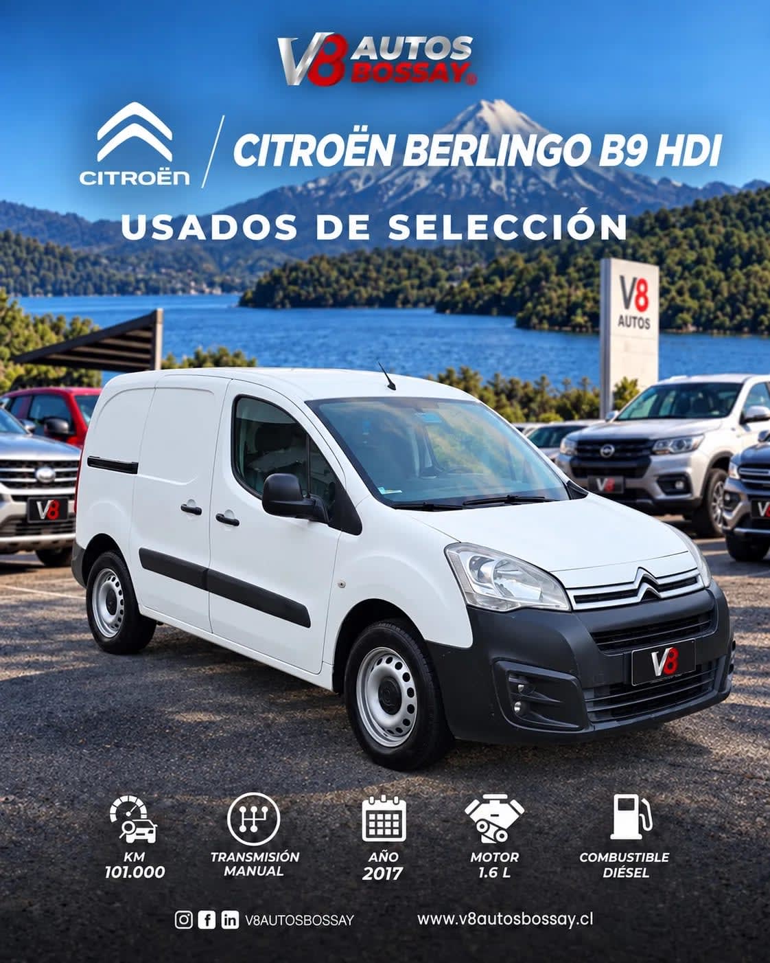 2017 Citroën Berlingo B9 HDI Blanco - Imagen 1