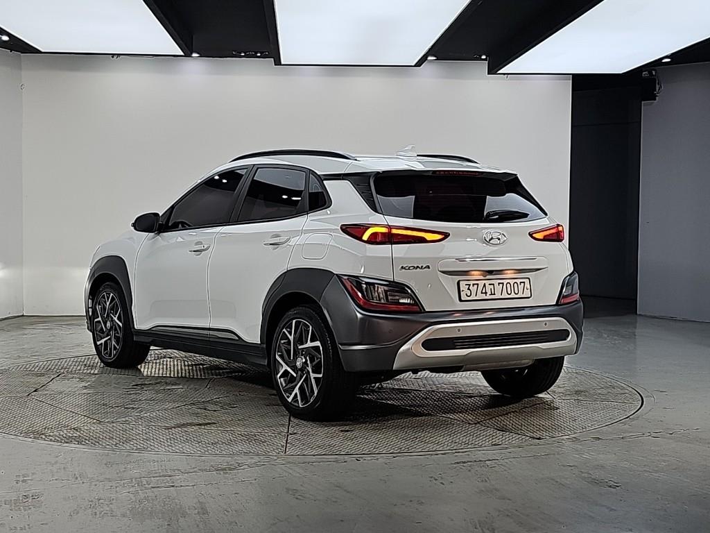 2021 Hyundai Kona Hybrid Blanco - Miniatura 3