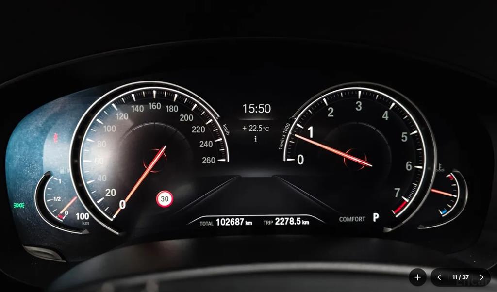 2018 BMW Serie 5 5 Series Ref 428086 Gasoline Blanco - Miniatura 7