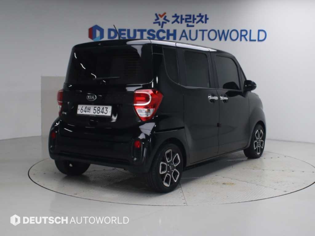 2018 KIA Ray Ref 428609 Gasoline Negro - Miniatura 3