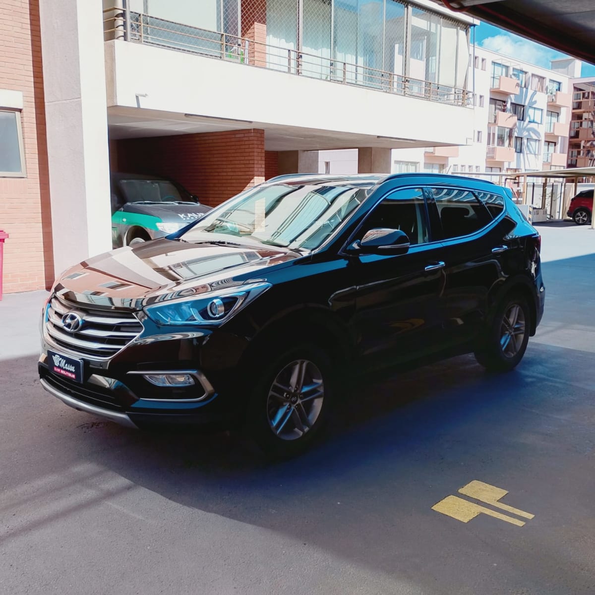 2017 HYUNDAI SANTA FE Negro - Imagen 1