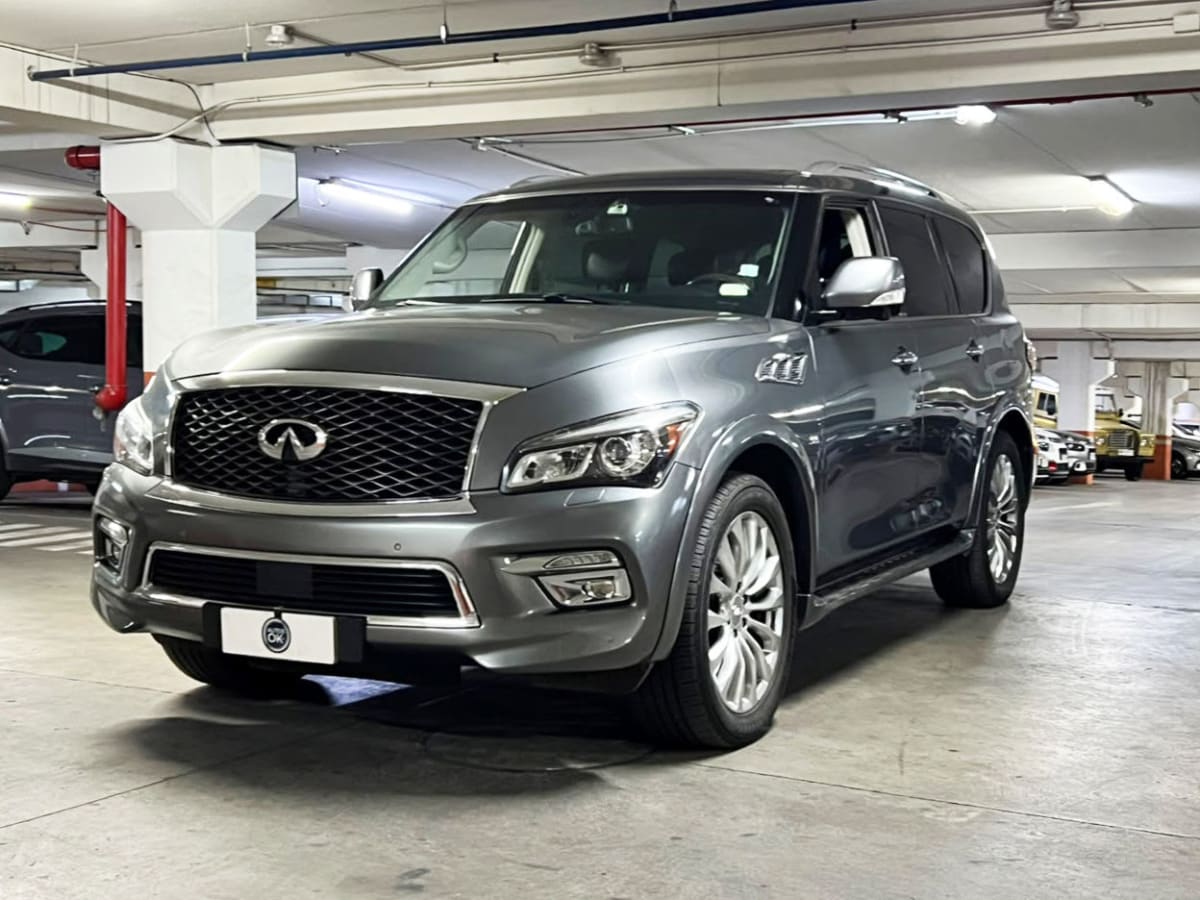 2016 INFINITI Qx80 5.6 Gris - Miniatura 3