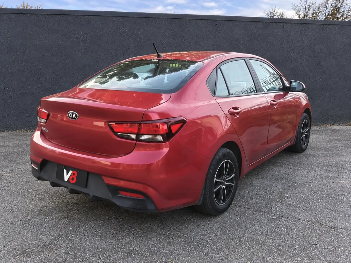 2017 KIA Rio 4 LX Rojo - Miniatura 5