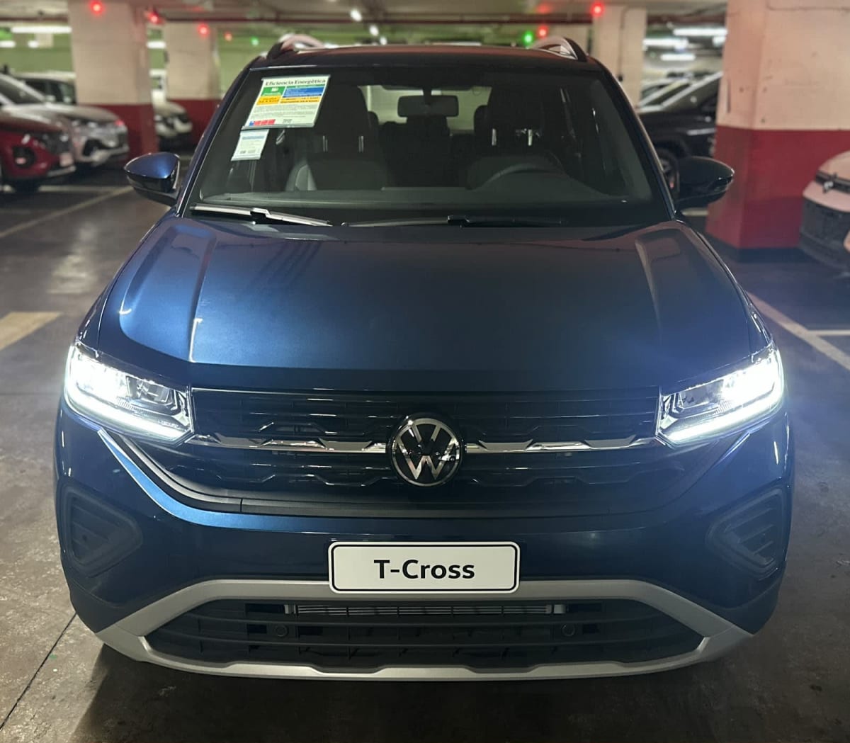 2027 Volkswagen T-Cross Comfortline Azul - Miniatura 2