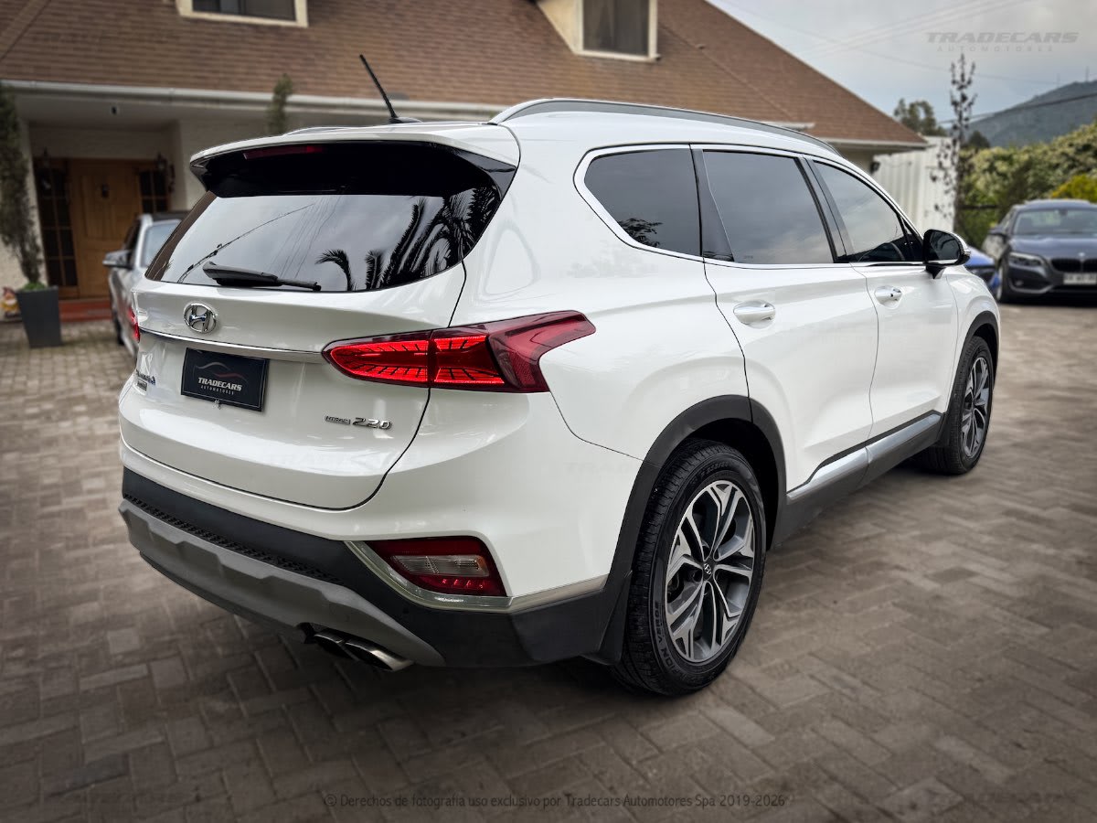 2019 Hyundai SANTA FE TM CRDI 4X4 2.2 AUT Blanco - Miniatura 4