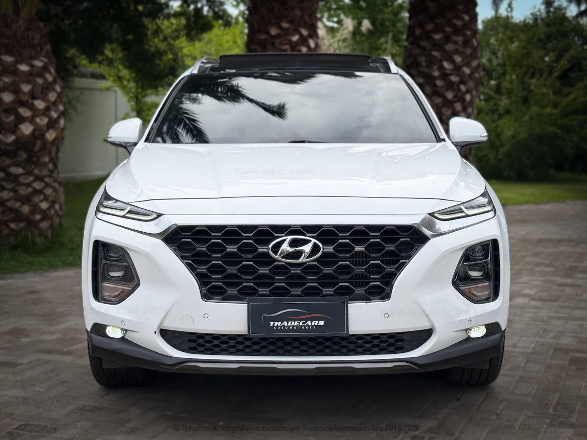 2019 Hyundai SANTA FE TM CRDI 4X4 2.2 AUT Blanco - Miniatura 9