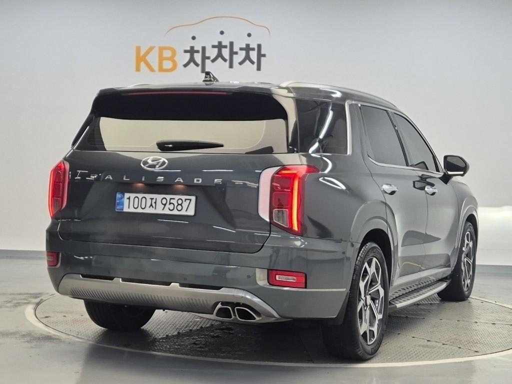 2022 Hyundai Palisade Gasoline Negro - Miniatura 2
