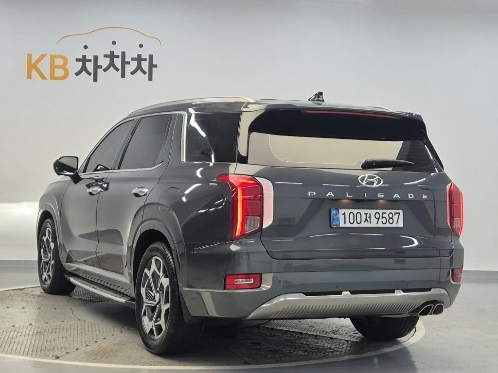 2022 Hyundai Palisade Gasoline Negro - Miniatura 4