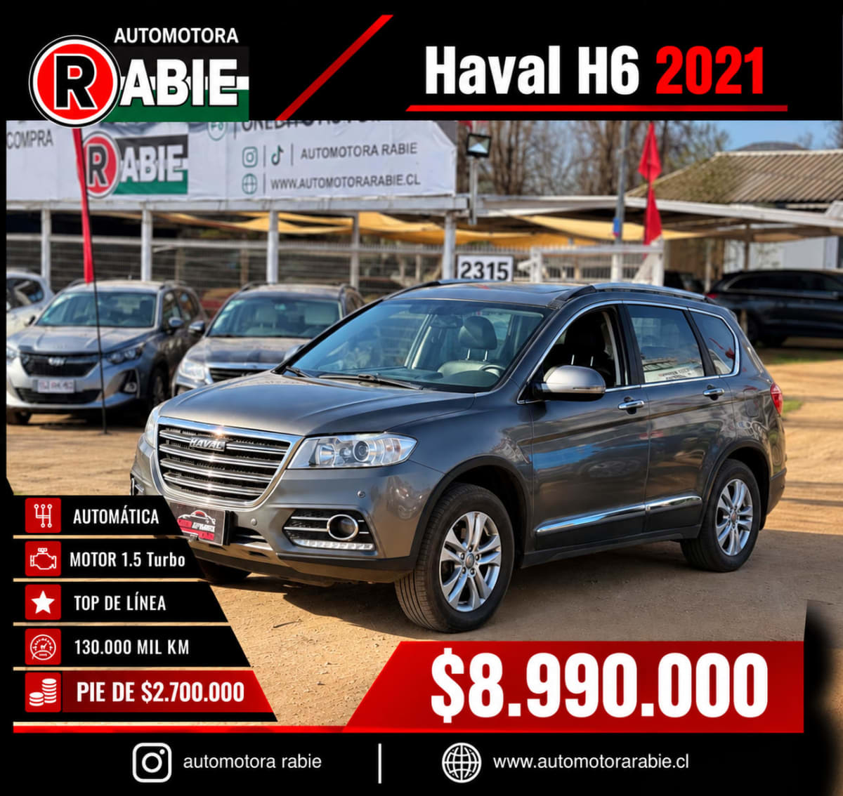 2021 Haval H6 Gris - Imagen 1