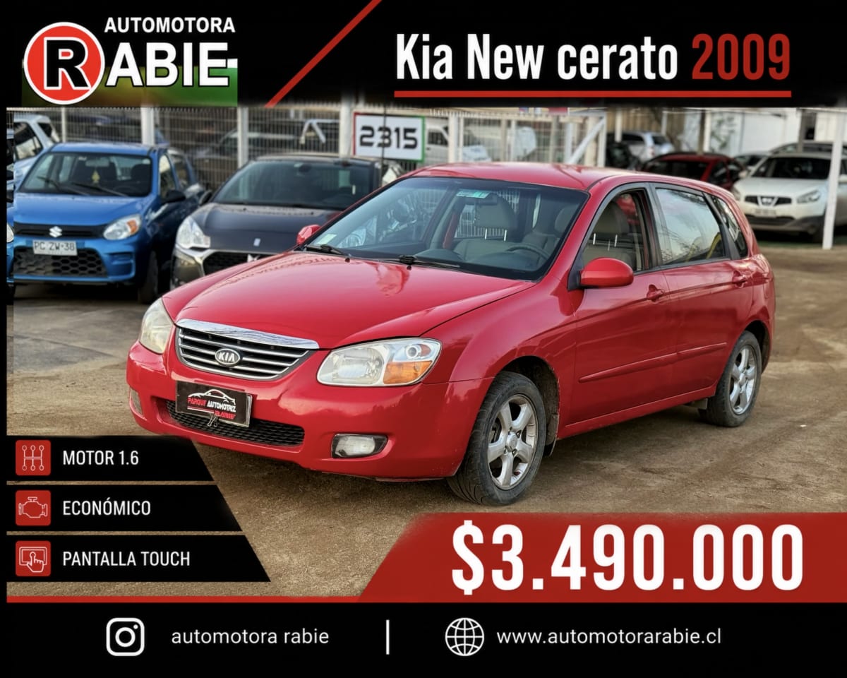 2009 Kia Cerato Rojo - Imagen 1