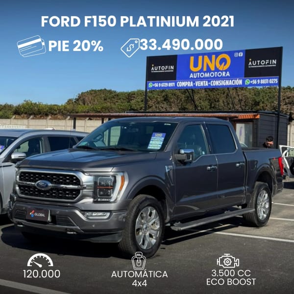 2021 Ford F150 Platinium en venta - Los Lagos