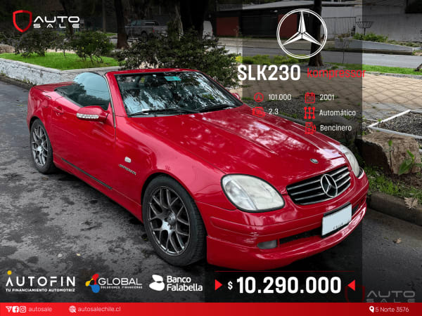 2001 Mercedes-Benz Slk230 en venta - Maule