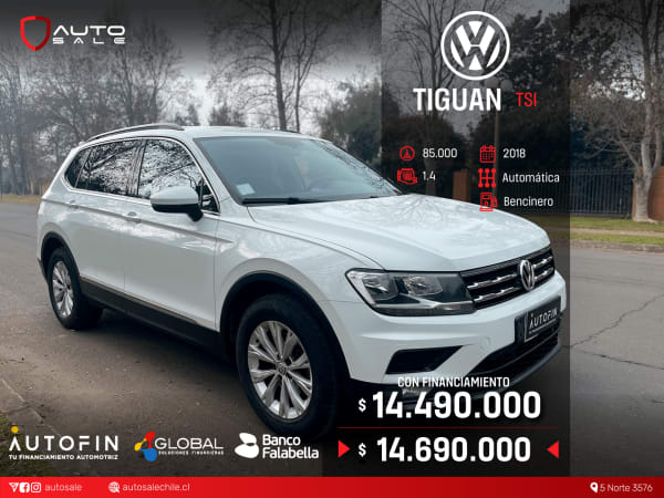 2018 Volkswagen Tiguan Tsi en venta - Maule