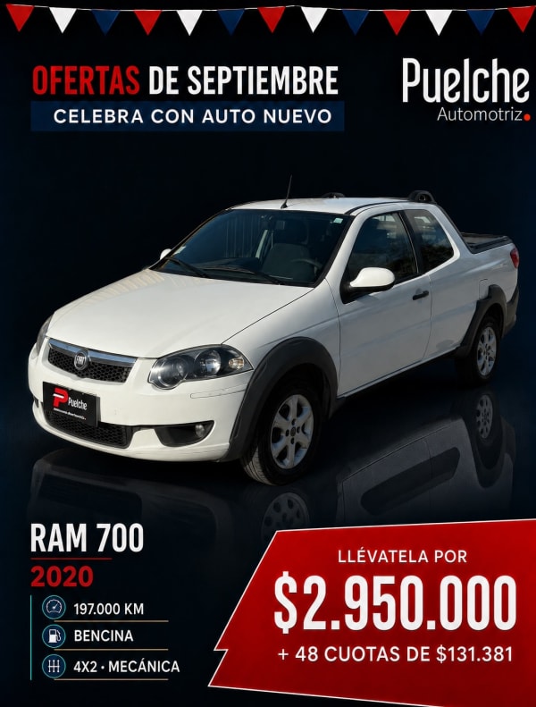 2020 Fiat Ram 700 en venta - Biobío