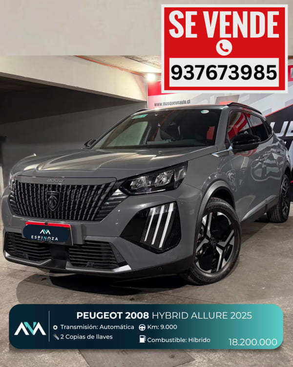 2025 Peugeot 2008 HYBRID en venta - Metropolitana de Santiago