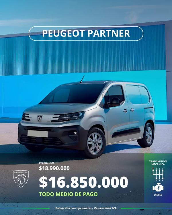 2027 Peugeot Partner en venta - Metropolitana de Santiago