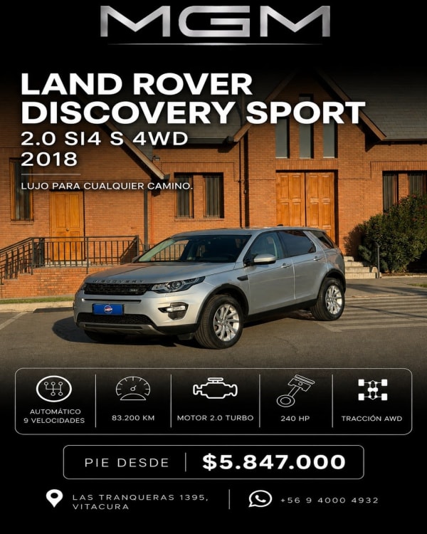 2026 Land Rover Discovery en venta - Metropolitana de Santiago
