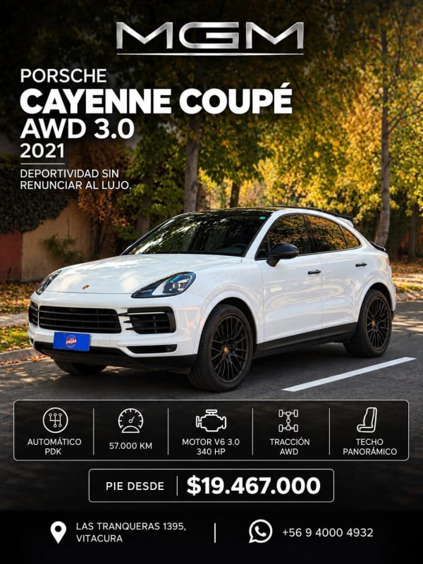 2021 Porsche Cayenne en venta - Metropolitana de Santiago