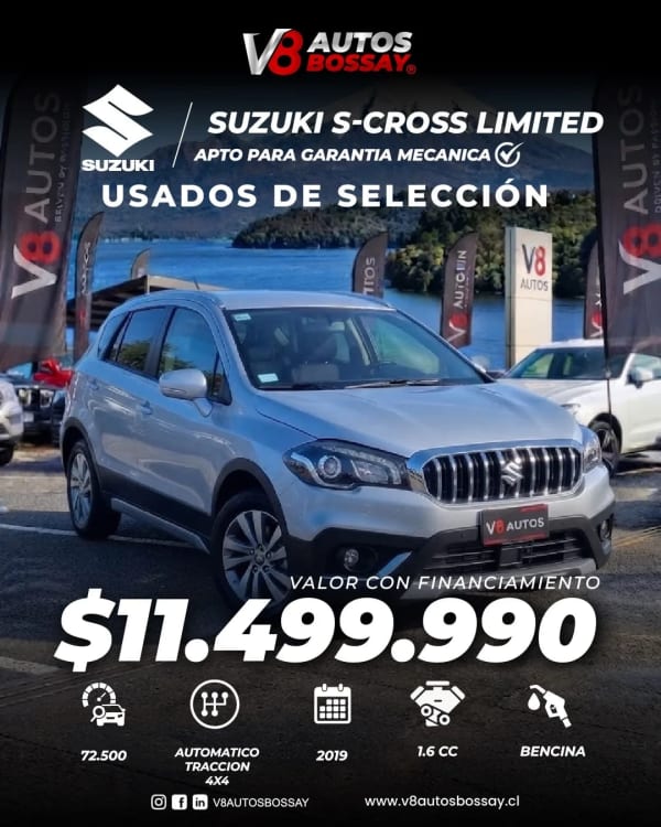 2019 Suzuki S CROSS LIMITED en venta - Los Lagos