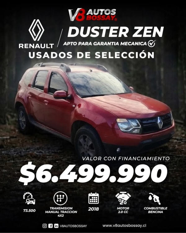 2018 Renault DUSTER ZEN en venta - Los Lagos