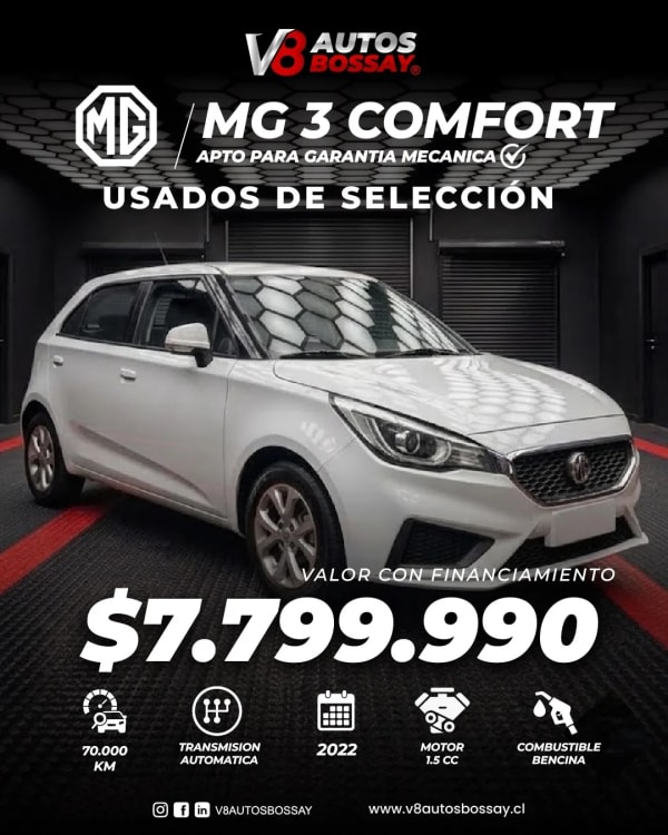 2022 MG 3 en venta - Los Lagos