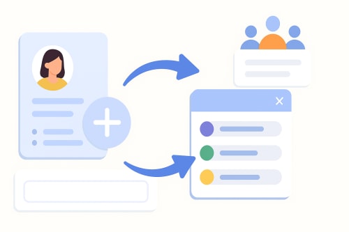 Quản lý nhóm dễ dàng & chuyển nhóm nhanh chóng illustration