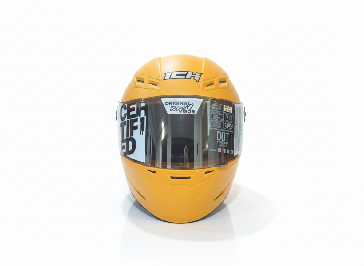 Casco integral ICH 501, Amarillo Mostaza