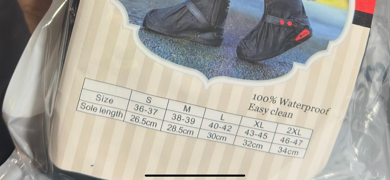 Zapatones impermeables negro