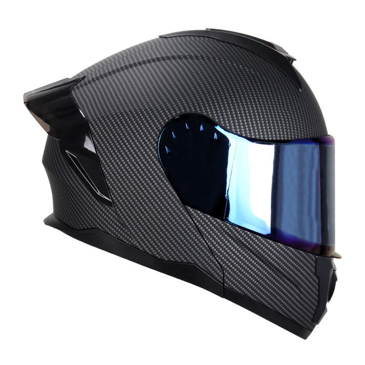 Casco Edge Abatible Boston Solido Carbon Mate